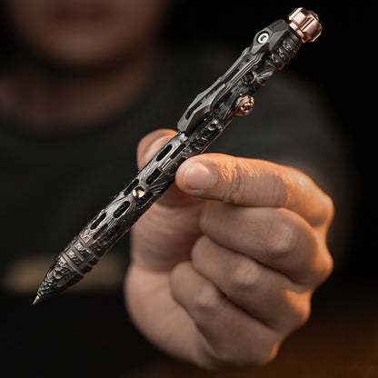 Bolígrafo táctico de cerrojo de titanio Obsidian Meteor 