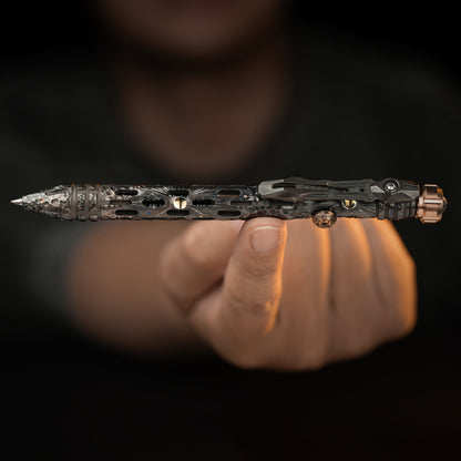 Bolígrafo táctico de cerrojo de titanio Obsidian Meteor 