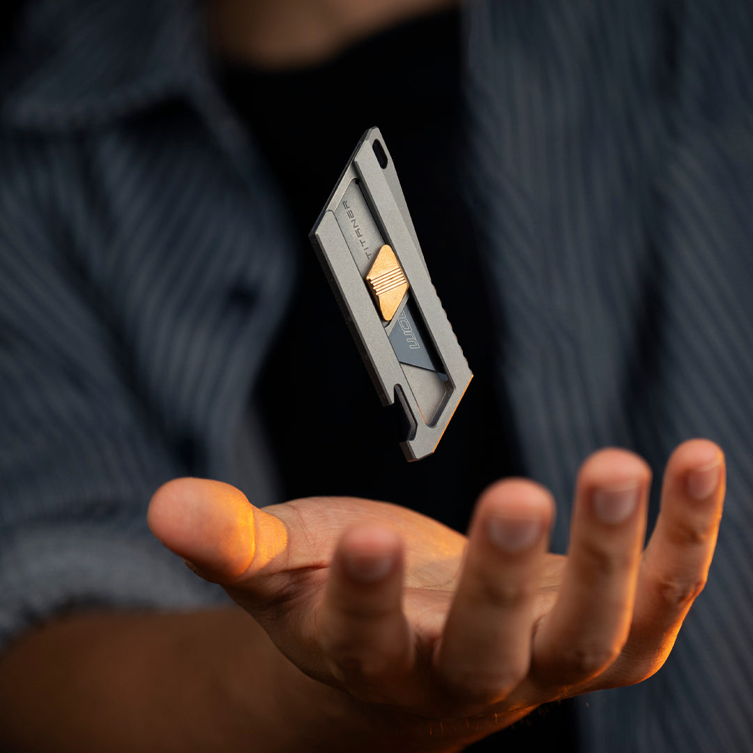 Einziehbares Mini-EDC-Allzweckmesser aus Titan