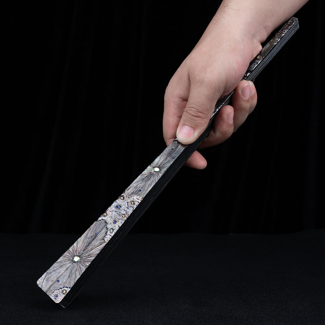BuRan: Obsidian Meteor Titanium Folding Fan