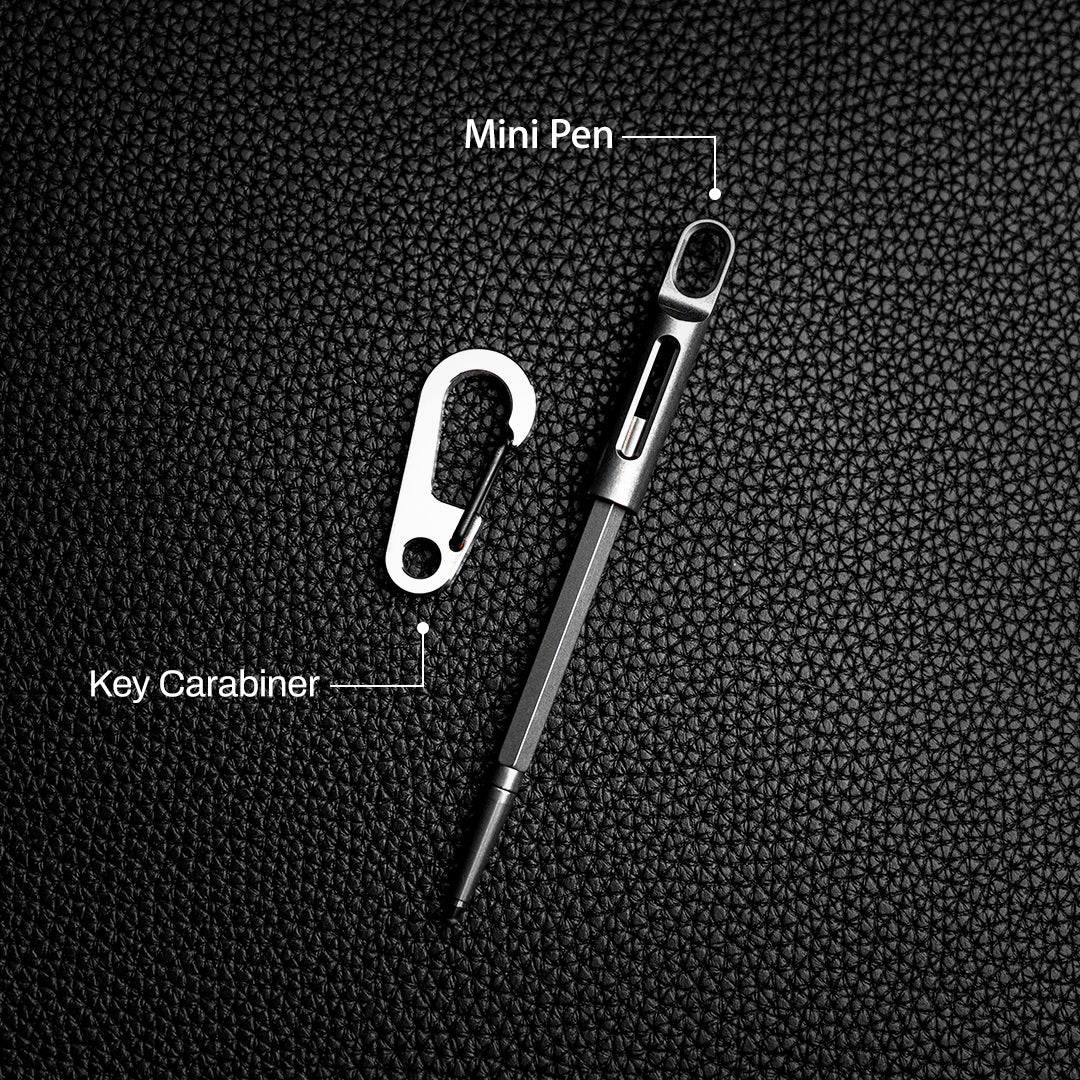 Schlüsselkarabiner aus Titan: Robustes EDC-Rucksackzubehör für den Außenbereich 