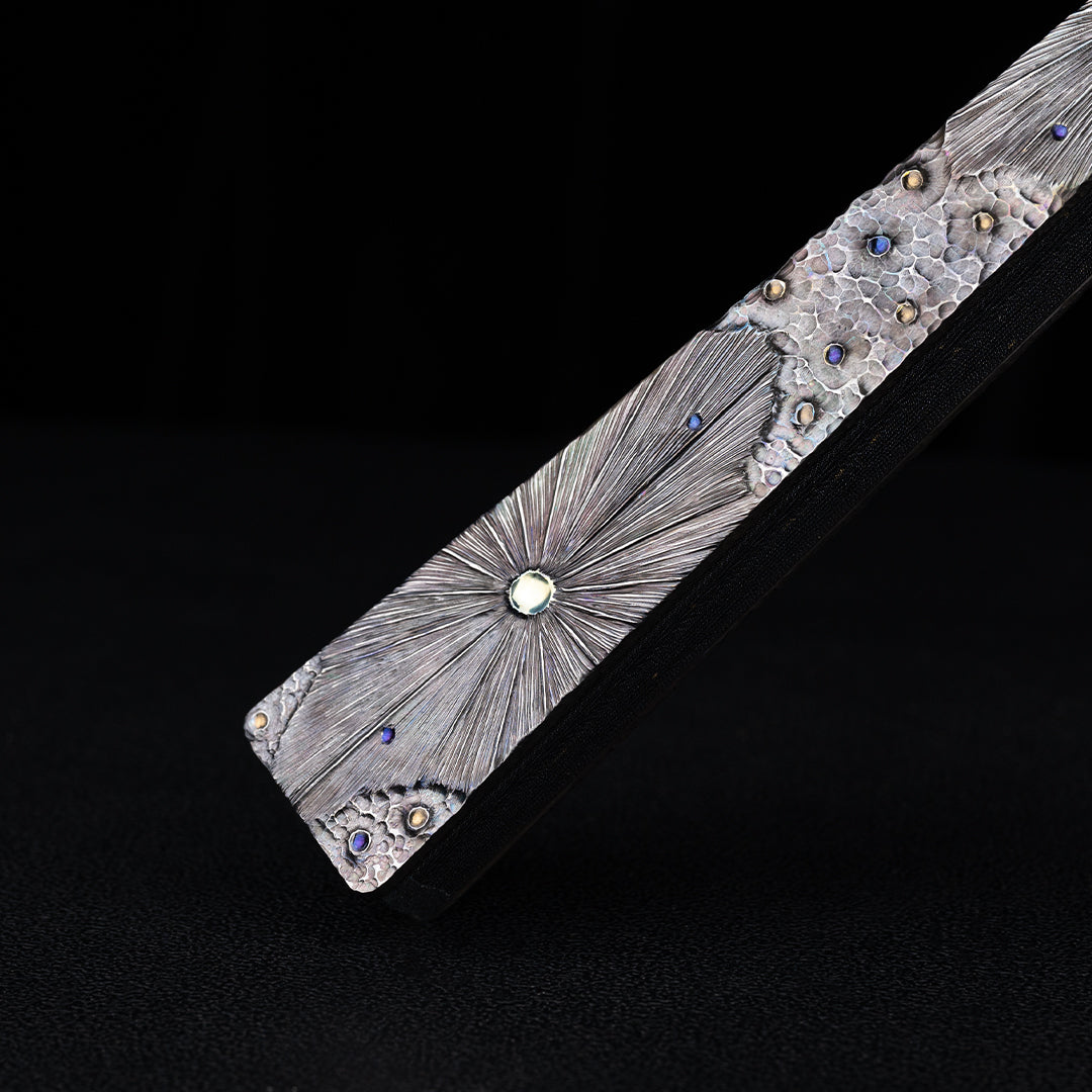 BuRan: Obsidian Meteor Titanium Folding Fan