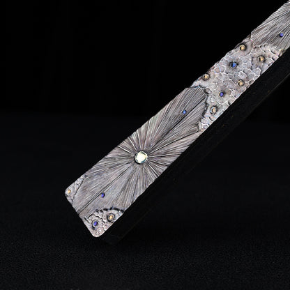 BuRan: Obsidian Meteor Titanium Folding Fan