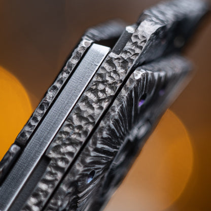 Obsidian Meteor Raven Titanium Utility Folding knife(Limited 30 pcs)