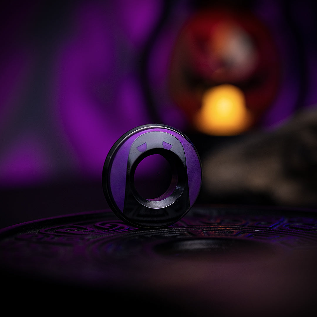 Haunted Titanium Curve Measure Ring