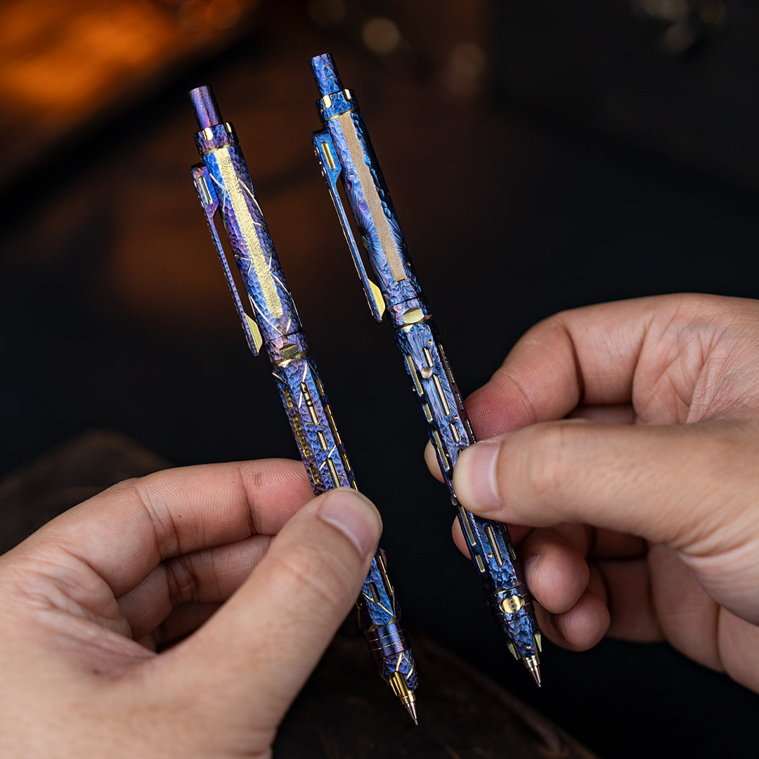 Hand-carved Ti-Chi Click Pencil