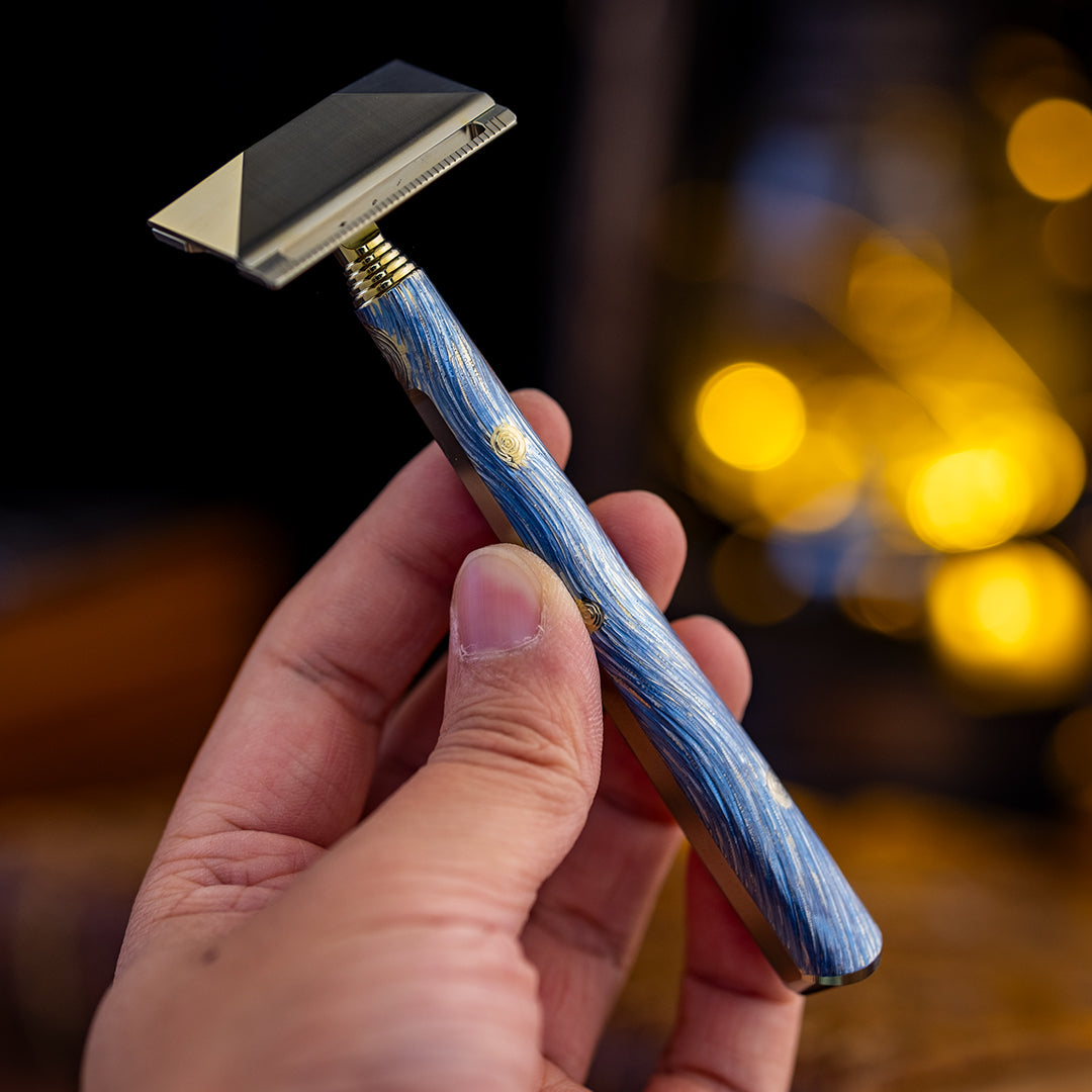 Hand-Carved TiGlide S1: Unparalleled Single-edge Titanium Razor