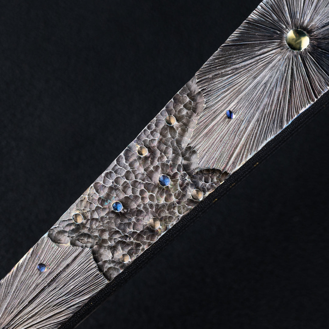 BuRan: Obsidian Meteor Titanium Folding Fan
