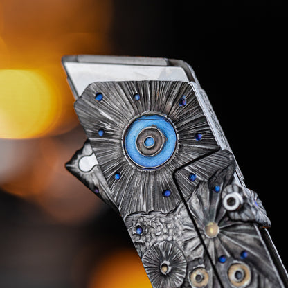 Obsidian Meteor Raven Titanium Utility Folding knife(Limited 30 pcs)