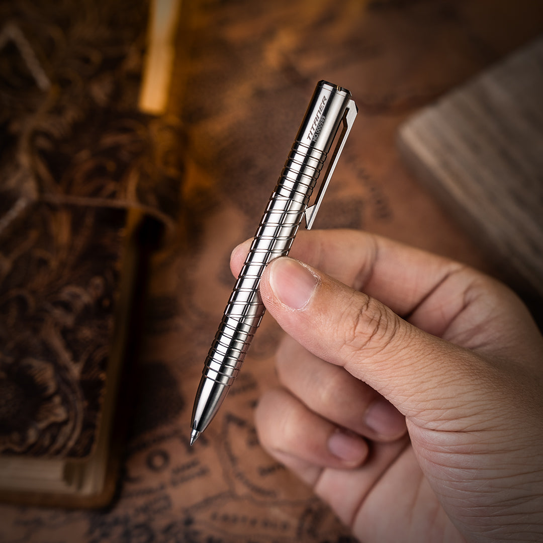 Titanium Pocket Bolt-Action Pen