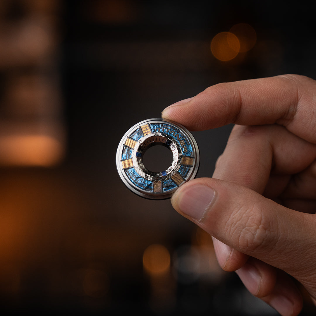 Blue Steel : Titanium Hand Carved Measure Ring 2.0 【Limited 10 Pcs】