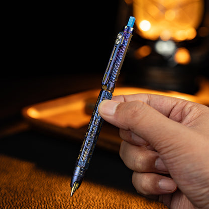 Hand-carved Ti-Chi Click Pencil