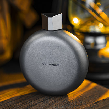World Premiere Colored Titanium Hip Flask