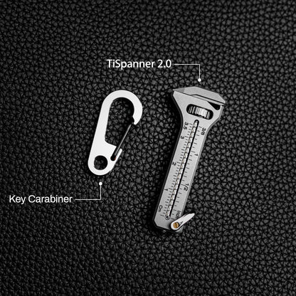 Schlüsselkarabiner aus Titan: Robustes EDC-Rucksackzubehör für den Außenbereich 