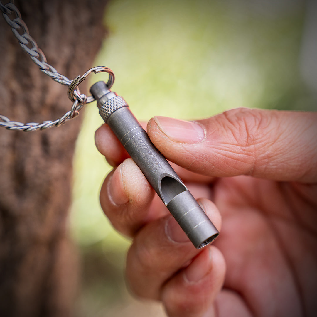 Titanium EDC Whistle
