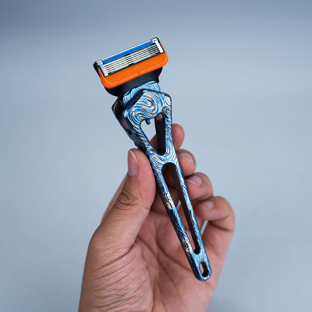 GR5 Titanium Hand-carved 5-Layer Razor