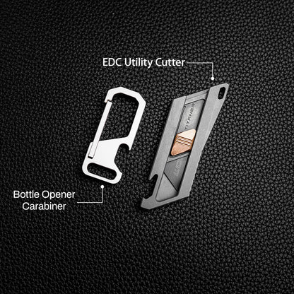 Titanium Bottle Opener Carabiner