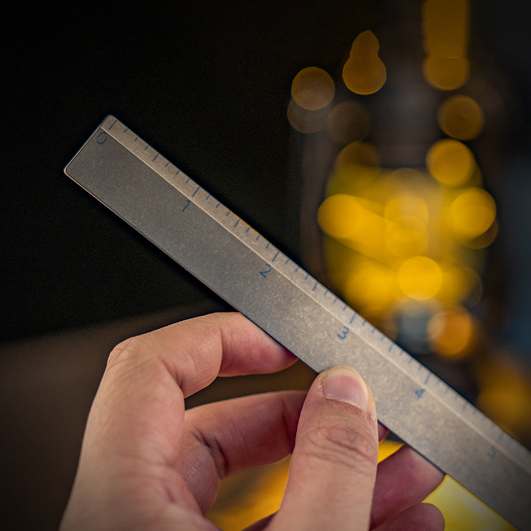 Titanium Dual-sided Ruler