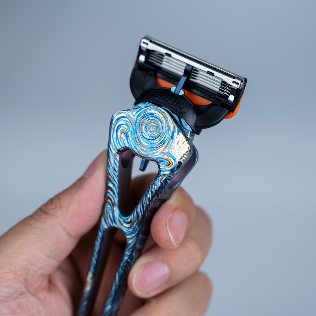 GR5 Titanium Hand-carved 5-Layer Razor