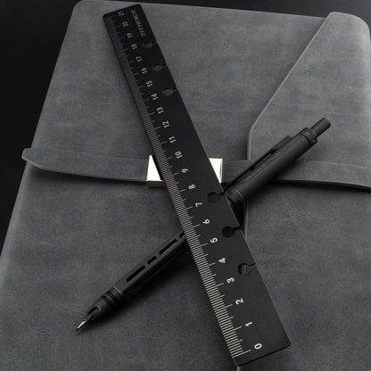 Dual-sided Ti Bookmark/Ruler