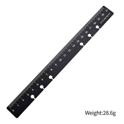 Dual-sided Ti Bookmark/Ruler