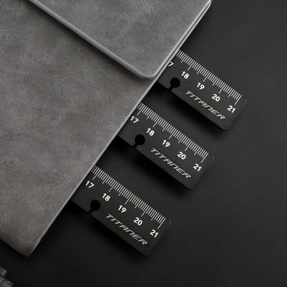Dual-sided Ti Bookmark/Ruler