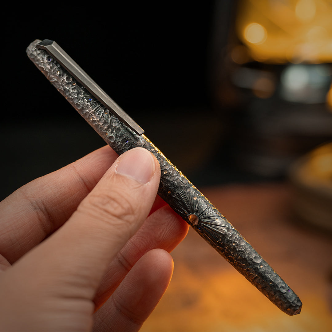 Obsidian Meteor Titanium Tactical Ballpoint Pen