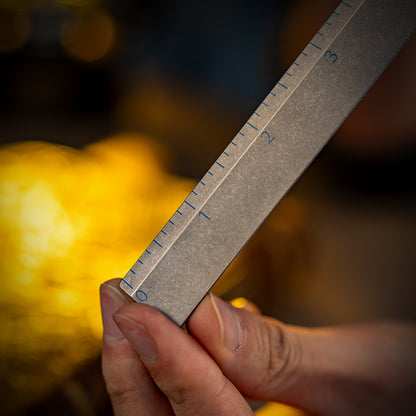 Titanium Dual-sided Ruler