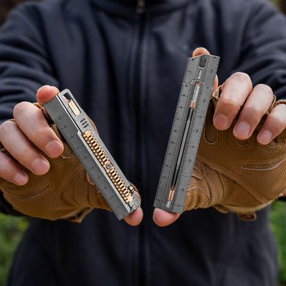 Mix 2.0: Titanium EDC Ruler