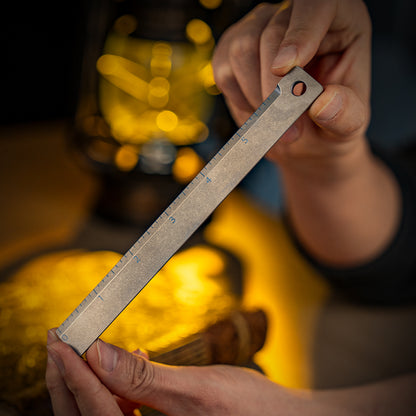 Titanium Dual-sided Ruler