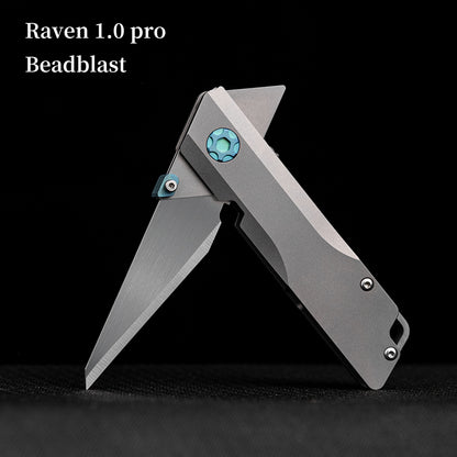 The Raven Titanium Utility Folding knife