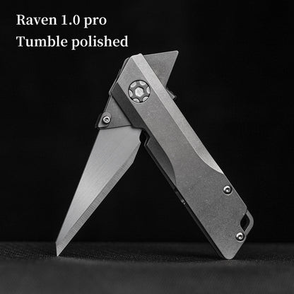 The Raven Titanium Utility Folding knife