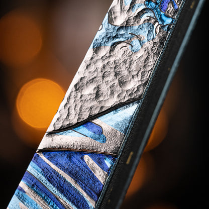 BuRan: Wave crest Titanium Folding Fan