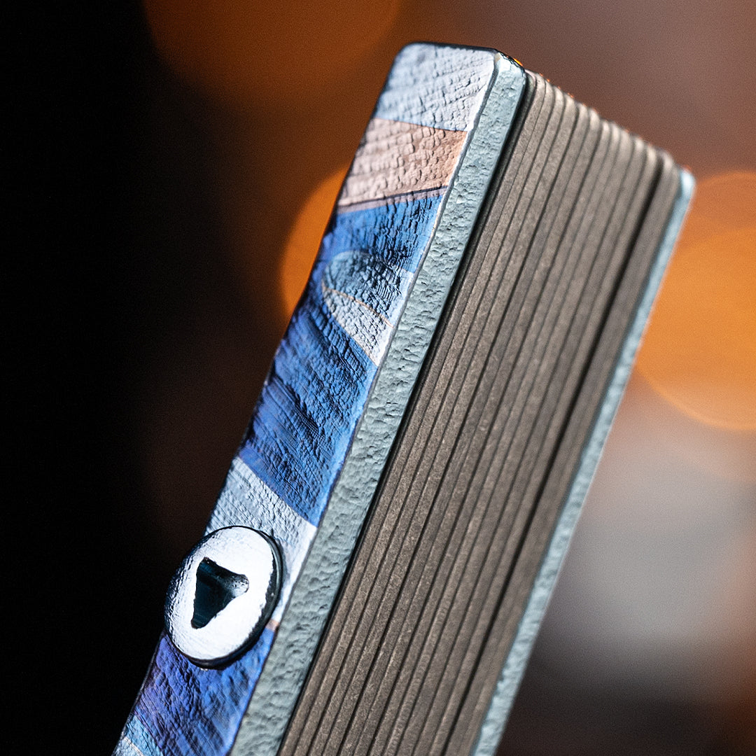 BuRan: Wave crest Titanium Folding Fan