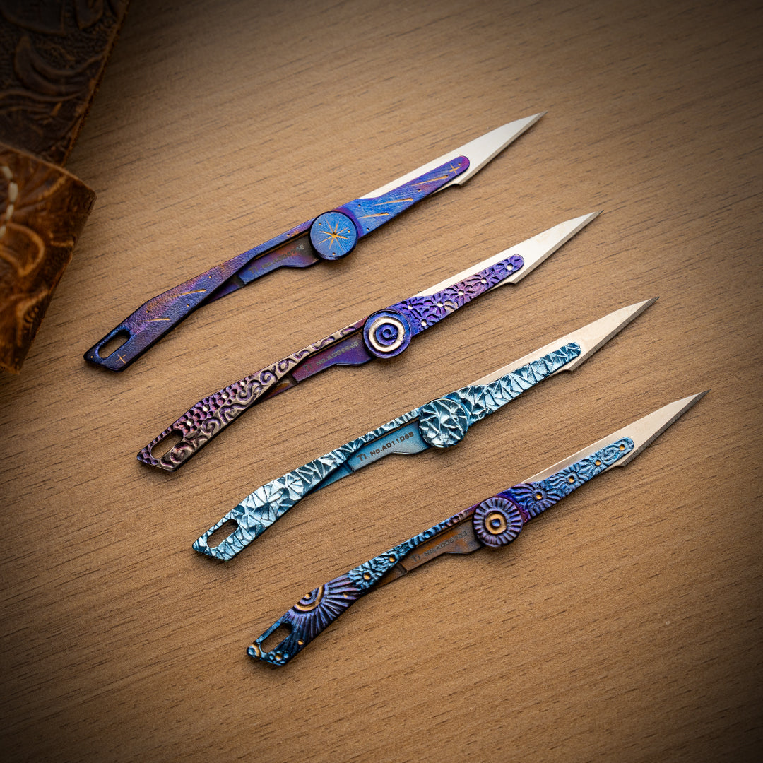 Hand-carved Falcon 1.0 Micro Knife