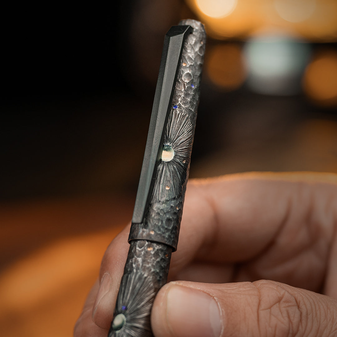 Obsidian Meteor Titanium Tactical Ballpoint Pen
