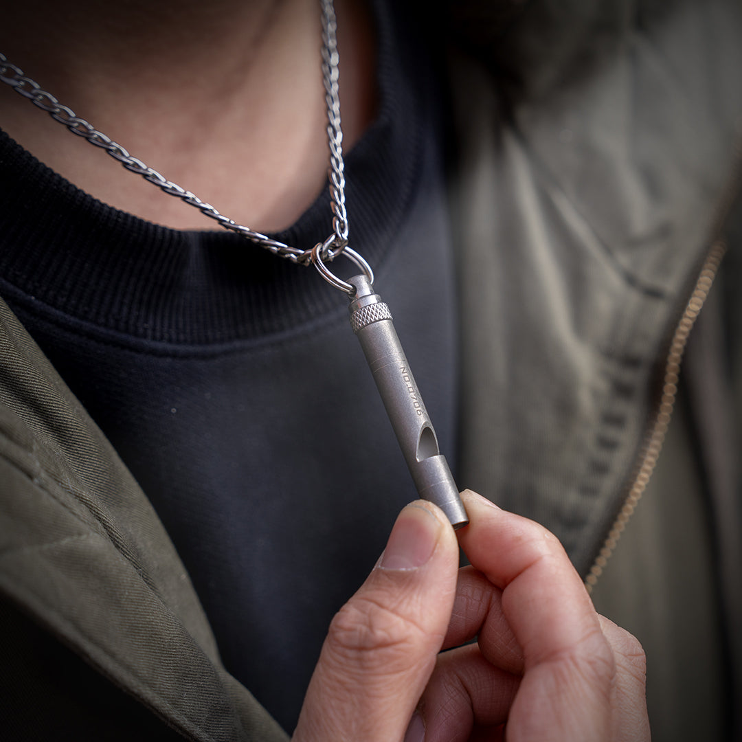 Titanium EDC Whistle