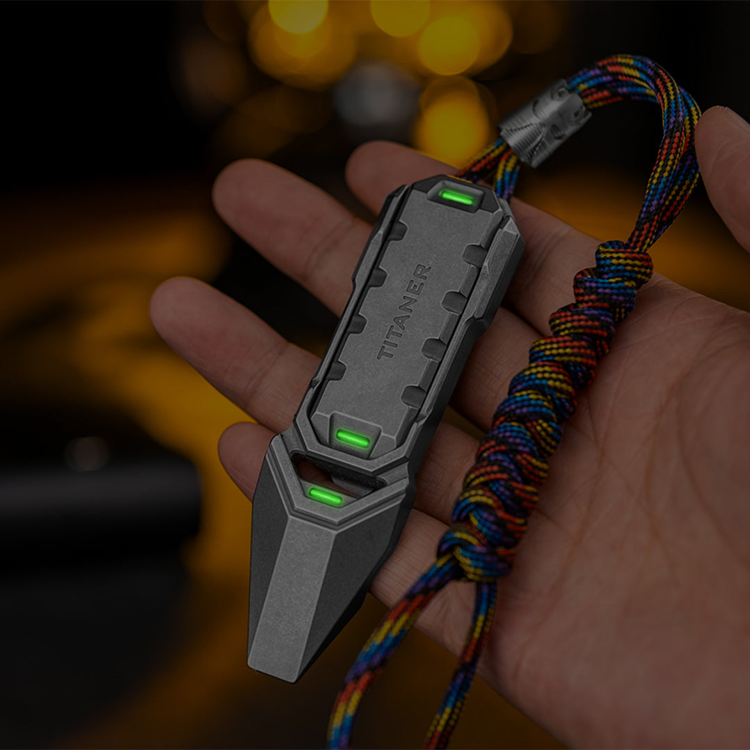 Palanca multiusos de titanio con deslizador antiestrés