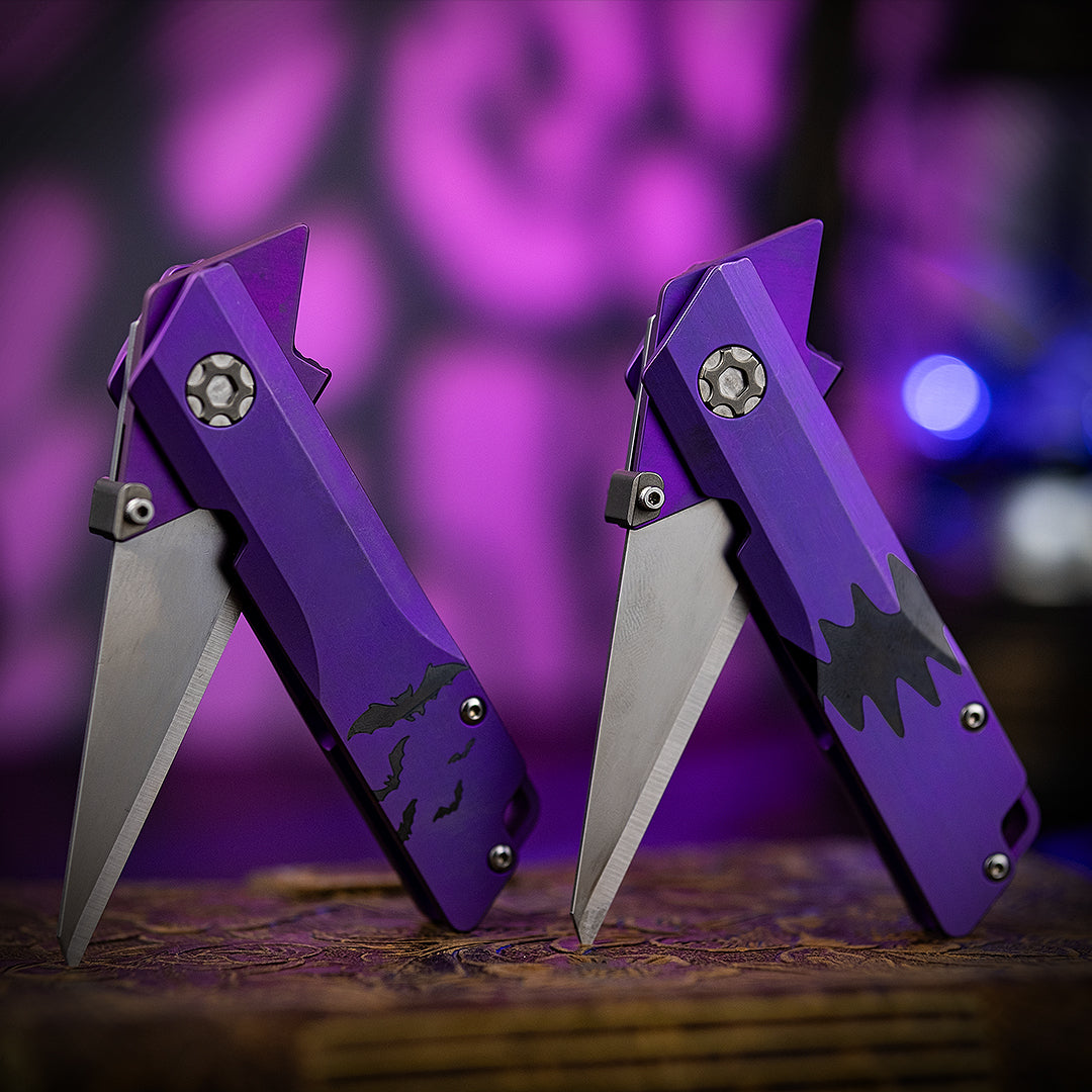 Halloween Exclusive Raven 1.0 Pro : Titanium Utility Folding knife