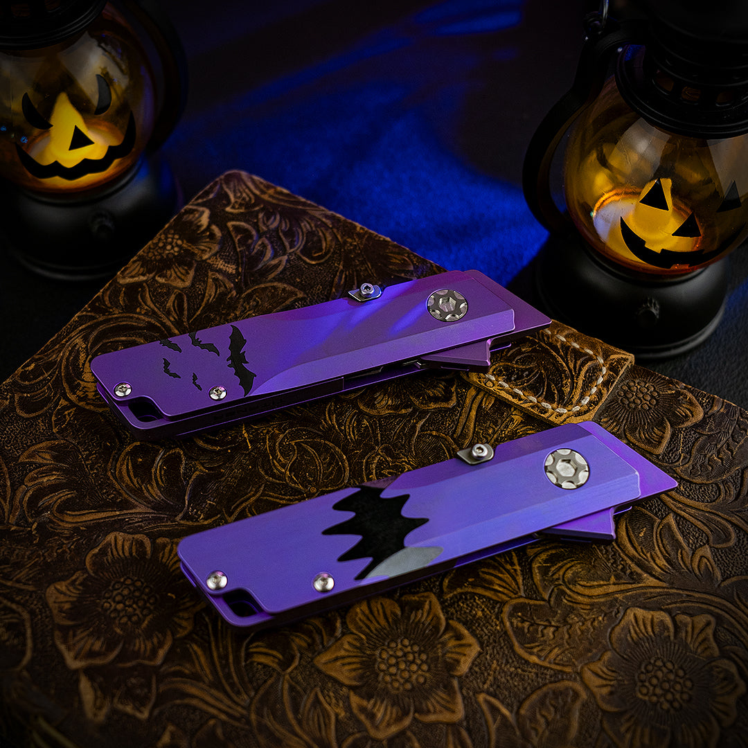 Patterned Raven 1.0 Pro : Titanium Utility Folding knife