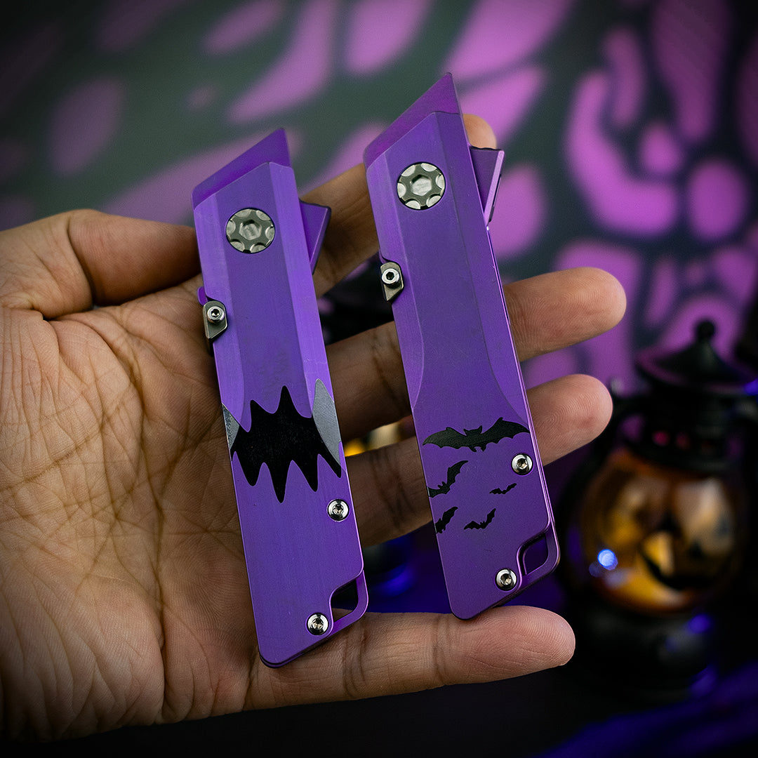 Patterned Raven 1.0 Pro : Titanium Utility Folding knife