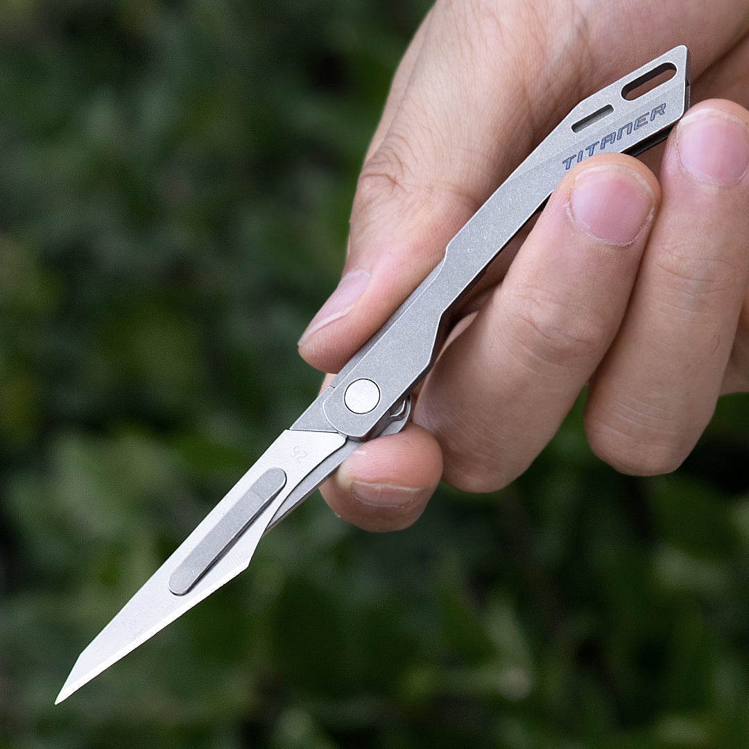 Hand-carved Falcon 2.0. Micro Knife