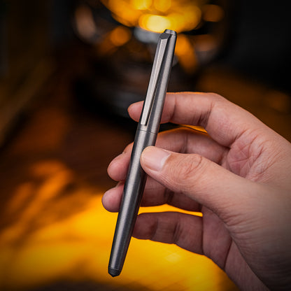 Obsidian Meteor Titanium Tactical Ballpoint Pen