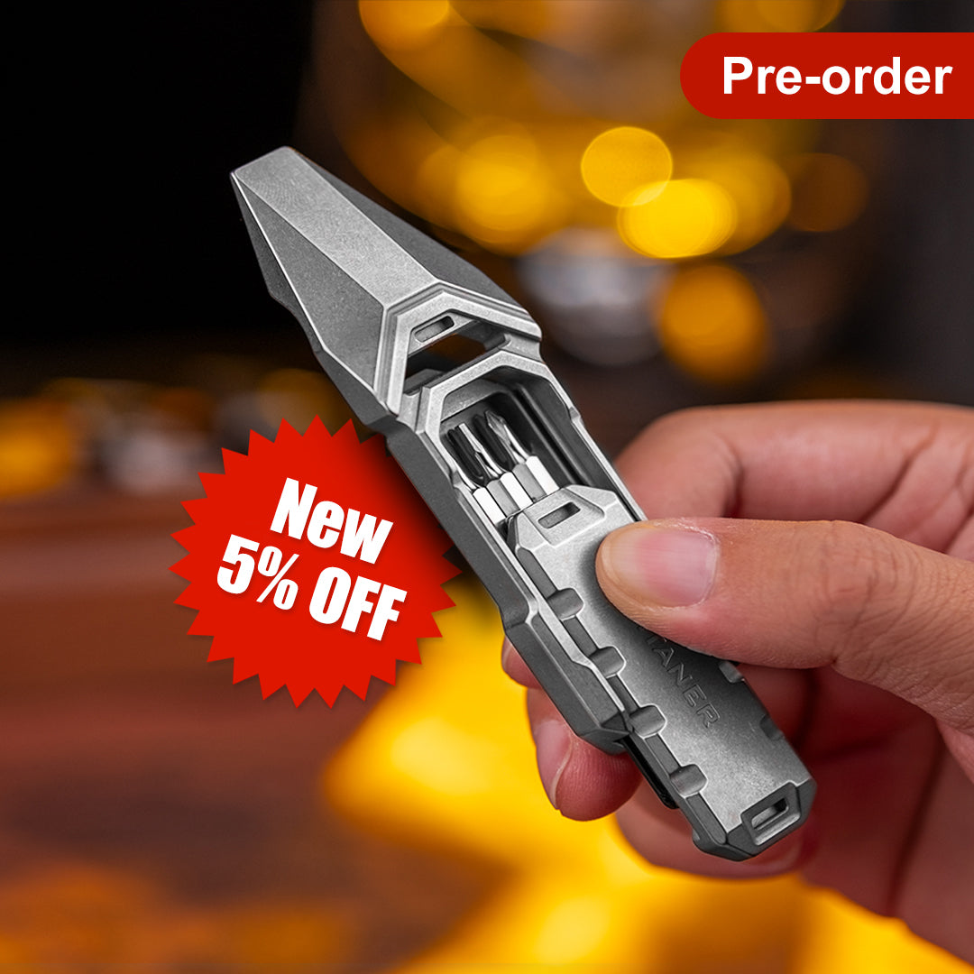 【PRE-ORDER】Titanium Multi-Tool Pry Bar with Fidget Slider