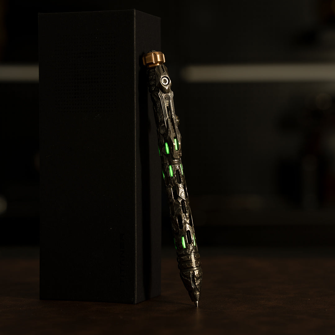 Bolígrafo táctico de cerrojo de titanio