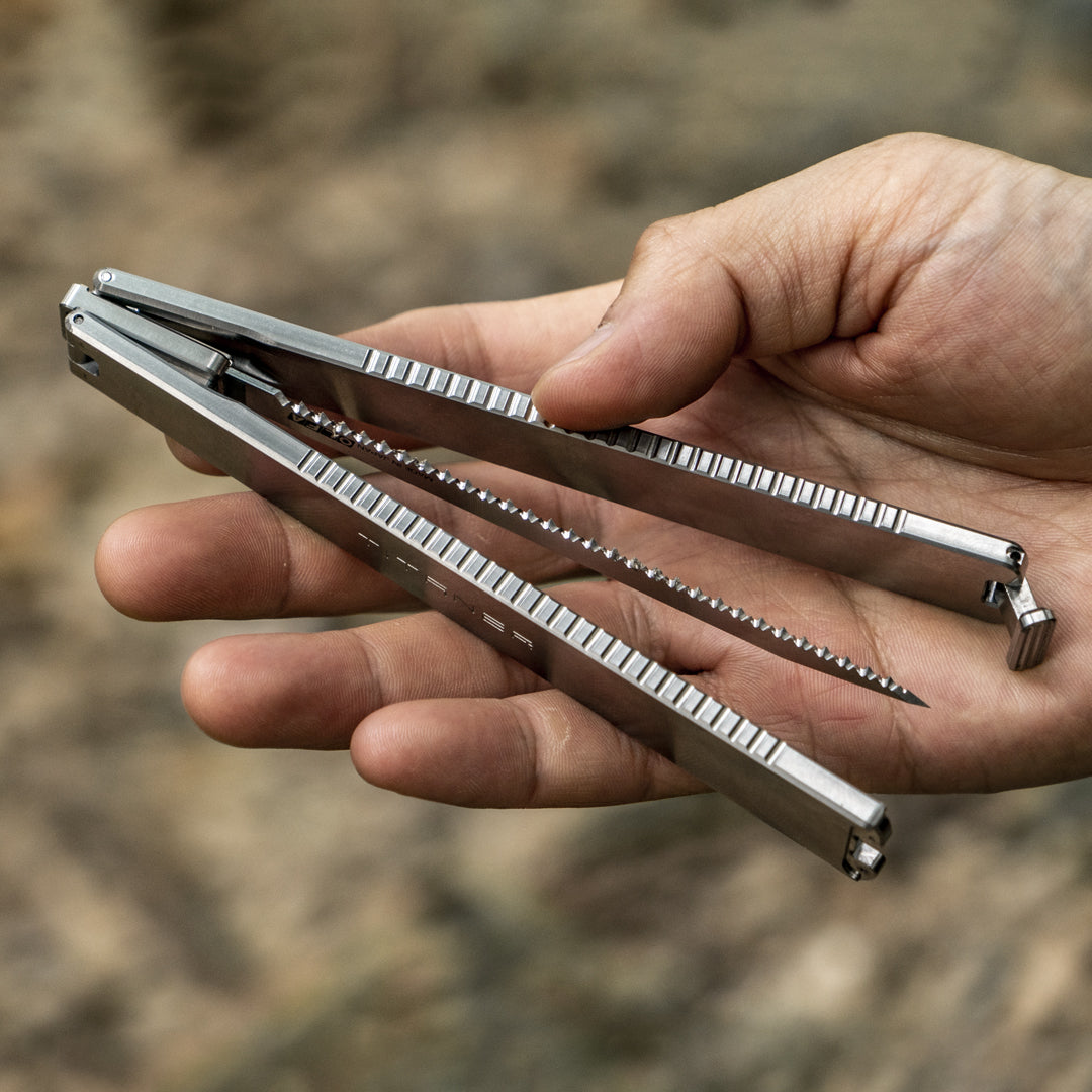 Tissaw:Titanium Folding Hand Saw