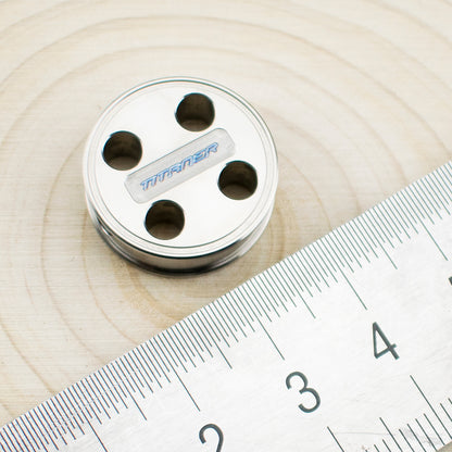 Titanium Round Lanyard Bead