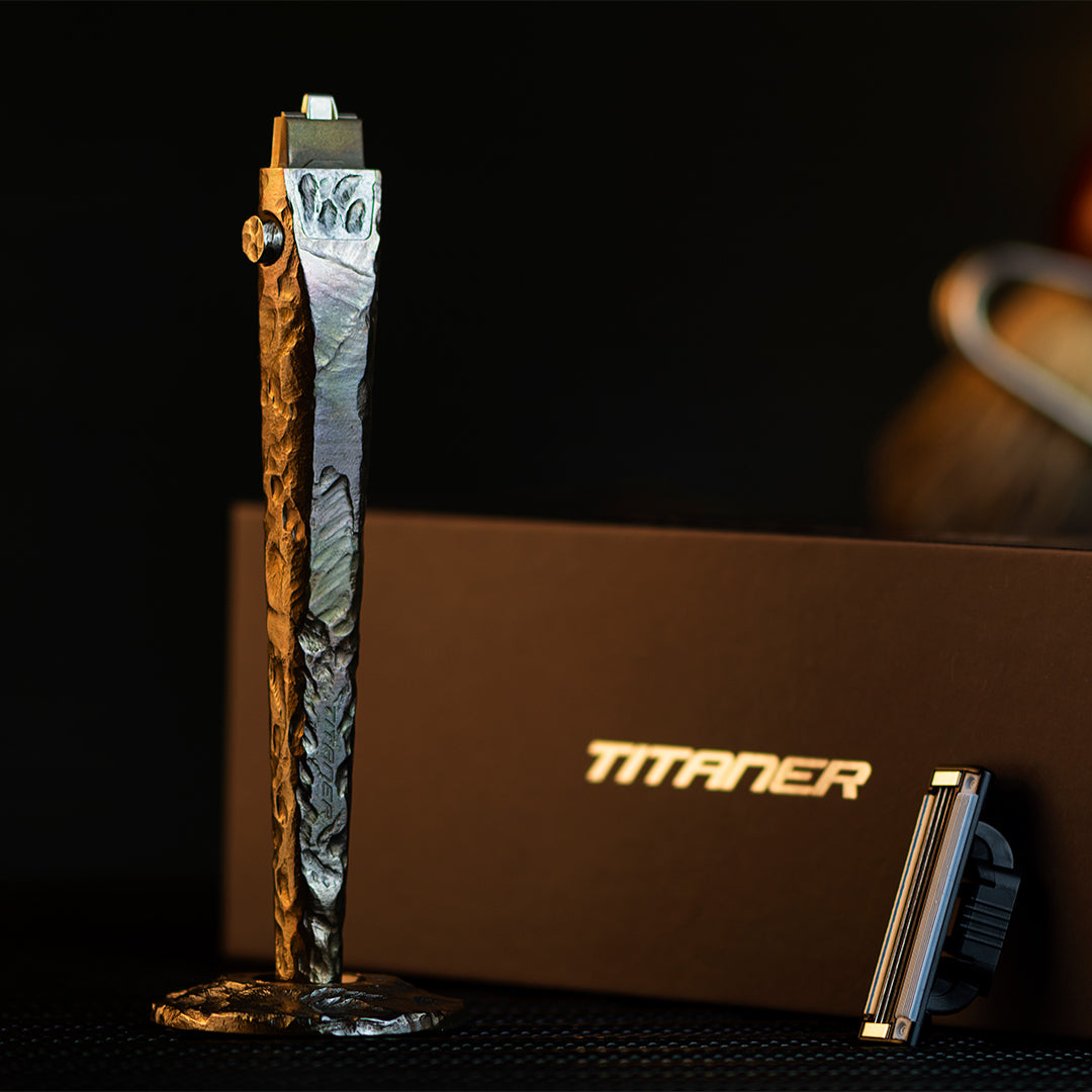 Stone-Sculpted Titanium 3-layer Razor