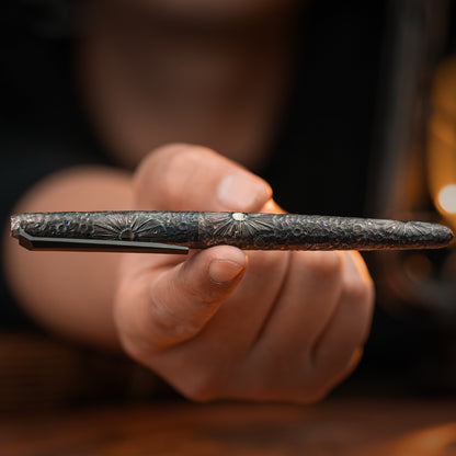 Obsidian Meteor Titanium Tactical Ballpoint Pen