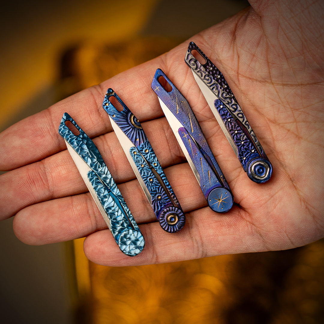 Hand-carved Falcon 1.0 Micro Knife